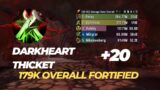 +20 Darkheart Thicket assassination rogue POV rework!! 209k overall  dragonflight 10.2.0 season 3