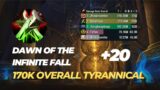 +20 Dawn of the Infinite Fall assassination rogue POV 170k overall  dragonflight 10.2.0 season 3