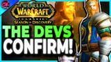 Official Dev Updates! Class Changes, PvP Event & MORE! | World Of Warcraft Season Of Discovery