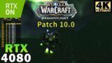 World Of Warcraft Dragonflight 4K Ray Tracing | RTX 4080 | Ryzen 7 5800X3D | Maximum Settings