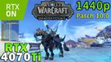 World Of Warcraft Dragonflight | RTX 4070 Ti | R7 5800X3D | Max Settings | Ray Tracing | 1440p