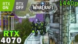World of Warcraft Dragonflight | RTX 4070 | R7 5800X3D | Ray Tracing ON & OFF | Max Settings | 1440p
