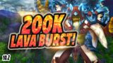 200k Lavaburst ! Elemental Shaman | Wow 10.2.5 Dragonflight World of Warcraft PvP