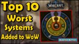 Top 10 Worst New Systems and Gameplay Features Added to World of Warcraft