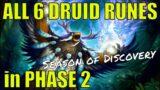 All DRUID RUNES in PHASE 2 Season of Discovery | World of Warcraft Classic