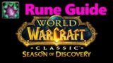 Nourish Rune Guide Druid (Horde Path) – World of Warcraft Season of Discovery