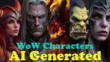 Popular World of Warcraft Characters but they're AI generated