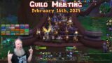Risen Guild Meeting, February 16th 2024 – Renfail Plays World of Warcraft