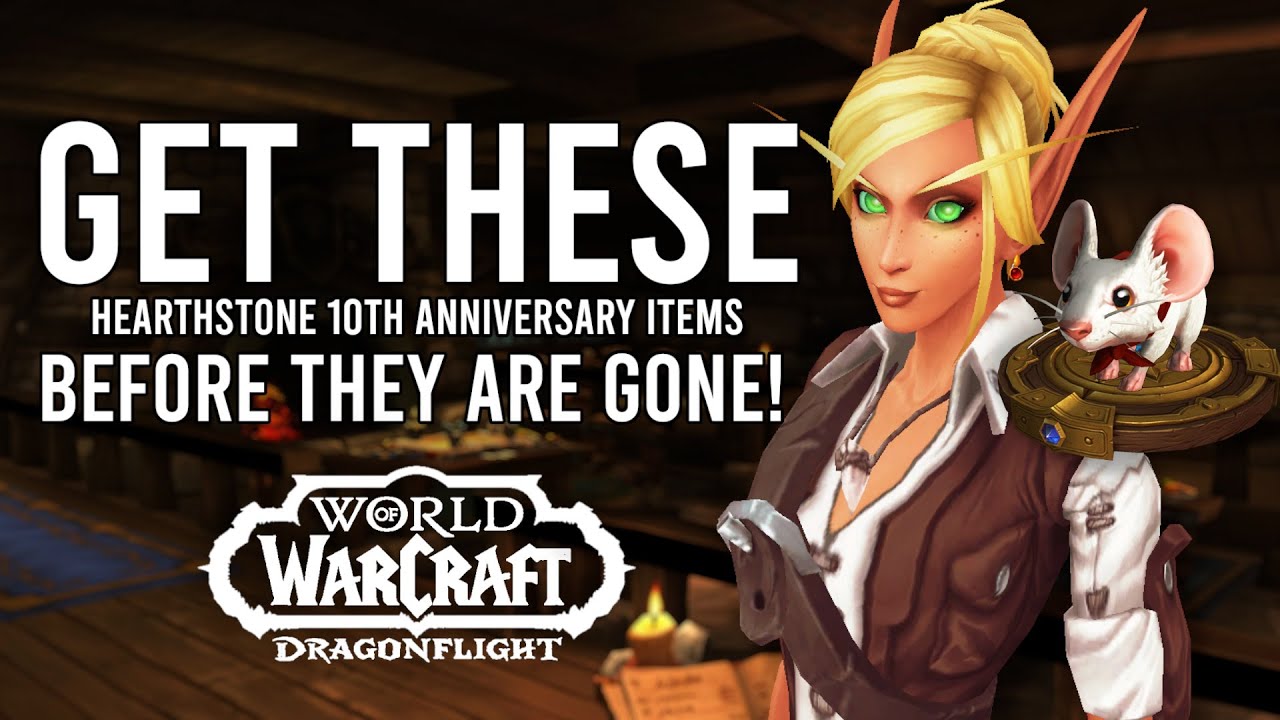 Hearthstone 10th Anniversary WoW GUIDE! How To Get NEW MOUNTS, TRANSMOG ...