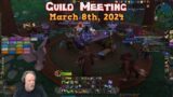 Risen Guild Meeting March 8th 2024 – Renfail Plays World of Warcraft