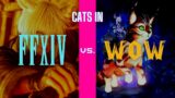 Cats in FFXIV vs. WoW:  Y'shtola vs. New World of Warcraft Sunwarmed Furline Store Mount