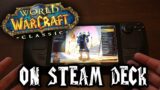 World of Warcraft Classic running on the Steam Deck