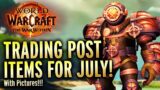 NEW Trading Post Items For July Including Pictures! World of Warcraft