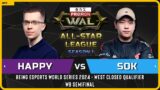 WC3 – [UD] Happy vs Sok [HU] – WB Semifinal – Warcraft 3 All-Star League – S1 – M4