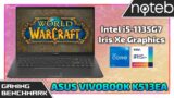 Asus Vivobook OLED (K513) – World of Warcraft Gameplay Benchmark (i5-1135G7, Iris Xe)