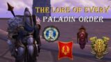 The Lore of every Paladin Order in World of Warcraft