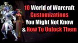 10 World of Warcraft Customizations You Might Not Know & How To Unlock Them