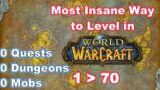 I Found the Most INSANE Way to Level in World of Warcraft