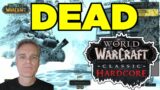 DEAD: My Level 60 HC Mage | World of Warcraft Classic Hardcore