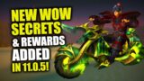 New WoW 20th Anniversary Secrets Event & Rewards? WoW The War Within | Patch 11.0.5