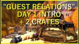 World of Warcraft Secrets Event Revealed “Guest Relations” | Day 1 Intro + 2 Crates!