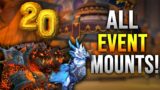 EVERY MOUNT You Can Get From The 20th ANNIVERSARY EVENT! World of Warcraft: The War Within