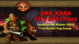 World of Warcraft – Ara-Kara City of Echoes +10 mythic – BM Hunter (POV)